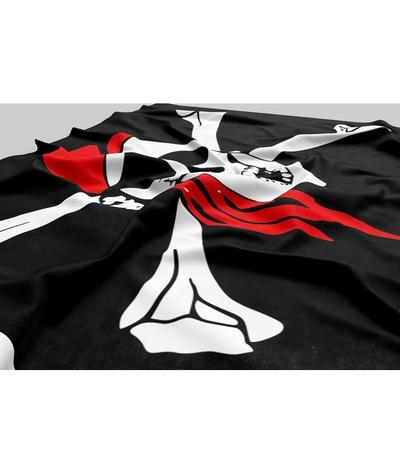 Drapeau Tête de Mort Pirate Bandanna rouge