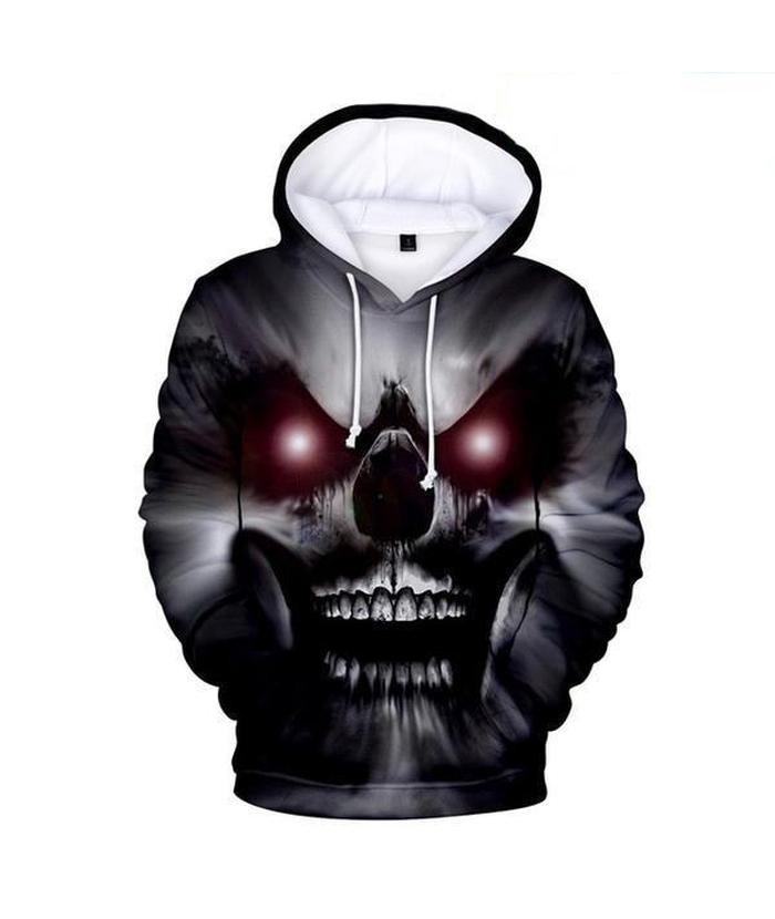 Sweat Tête de Mort Crâne Démon